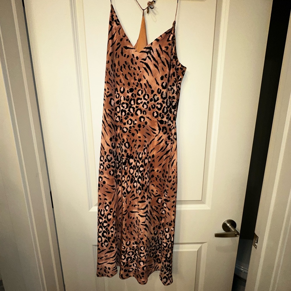 Paige Animal Print Midi Dress (M)